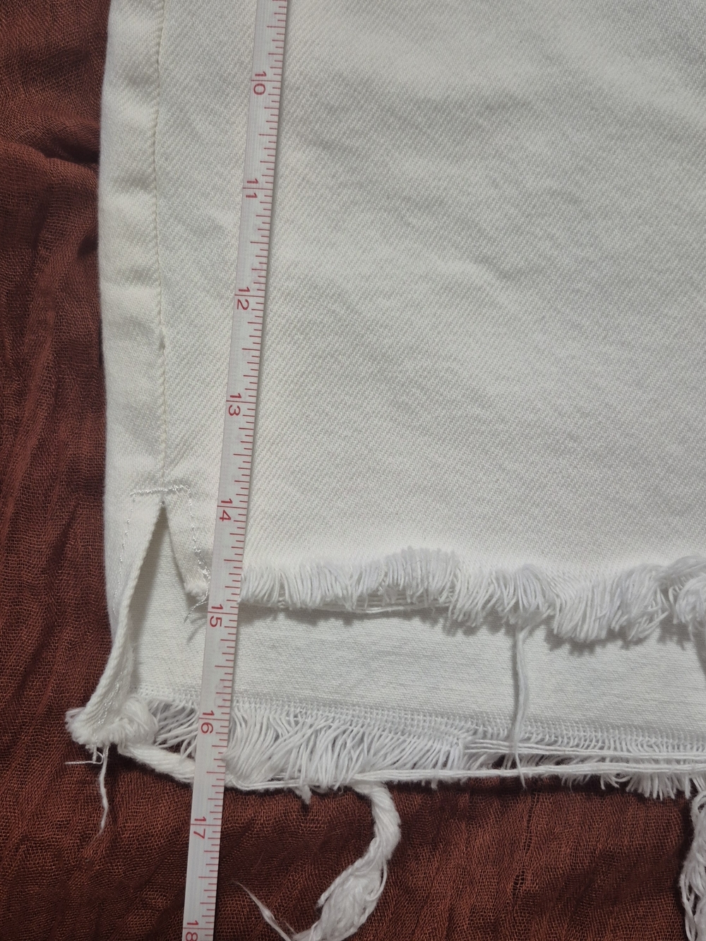 Lucky Brand White Distressed Button-Front Mini Skirt - Picture 5 of 7